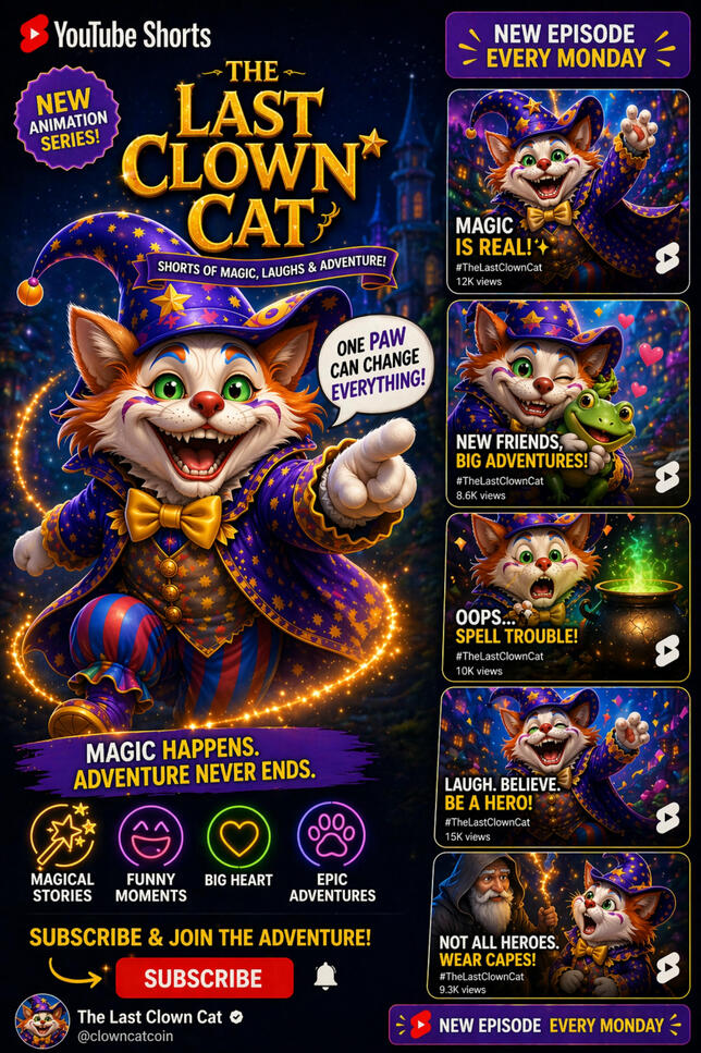The Last Clown Cat Animation Series Watch, Subscribe and turn on notification for updates and giveaways.